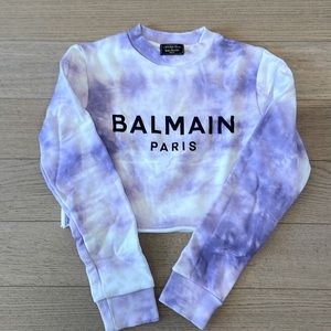 BALMAIN Cropped Sweatshirt